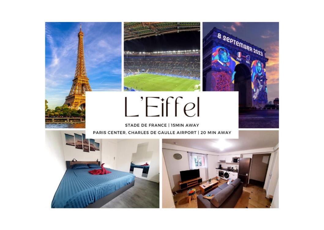 Апартаменти L'Eiffel - Self Checking, 20Min From Paris Дрансі Екстер'єр фото